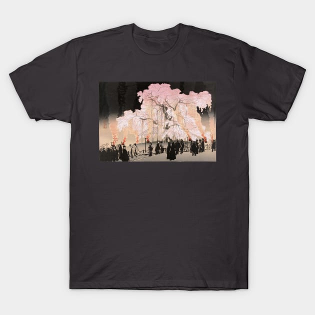 Cherry Blossoms in the Evening at Maruyama park T-Shirt by UndiscoveredWonders